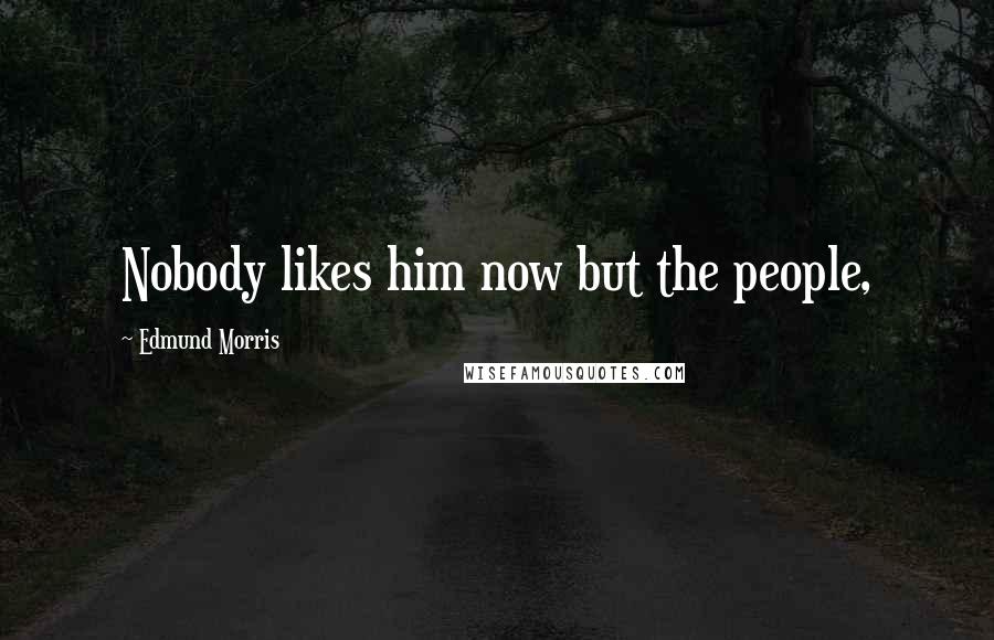 Edmund Morris Quotes: Nobody likes him now but the people,