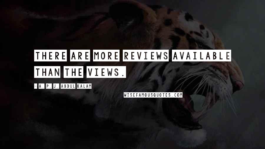 A. P. J. Abdul Kalam Quotes: There are more reviews available than the views.