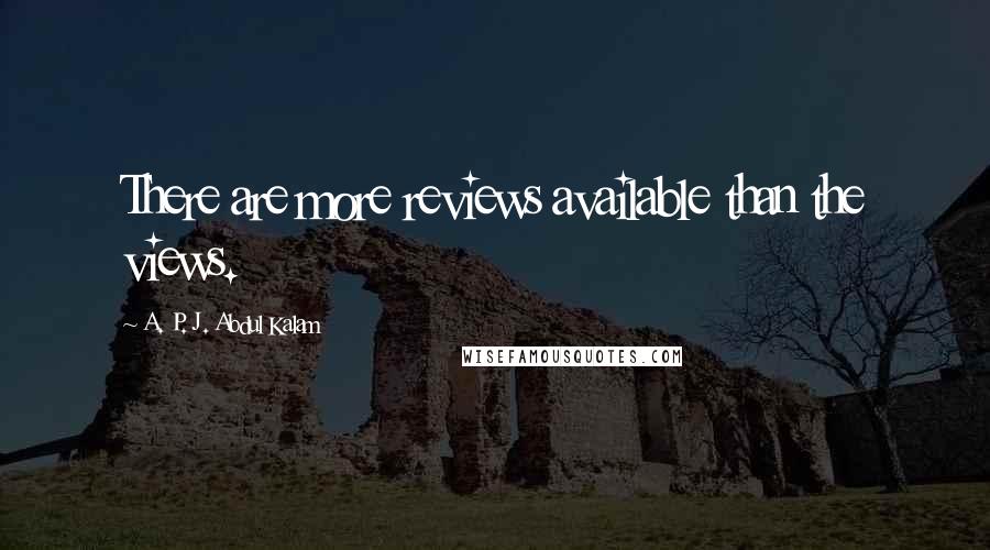 A. P. J. Abdul Kalam Quotes: There are more reviews available than the views.