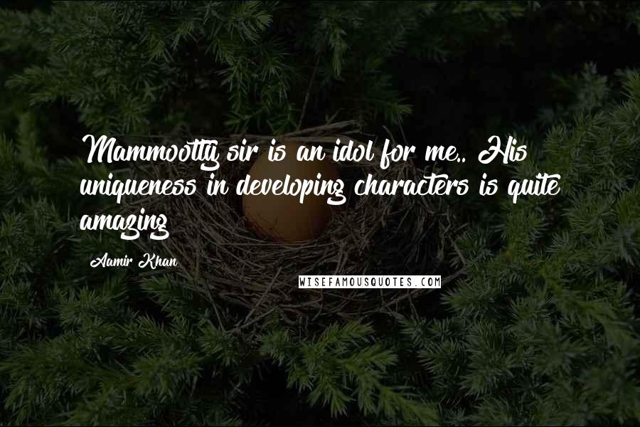 Aamir Khan Quotes: Mammootty sir is an idol for me.. His uniqueness in developing characters is quite amazing
