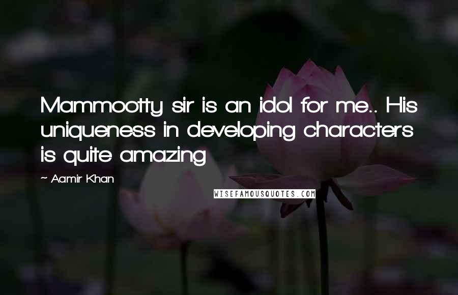 Aamir Khan Quotes: Mammootty sir is an idol for me.. His uniqueness in developing characters is quite amazing