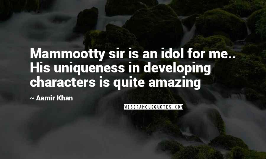 Aamir Khan Quotes: Mammootty sir is an idol for me.. His uniqueness in developing characters is quite amazing