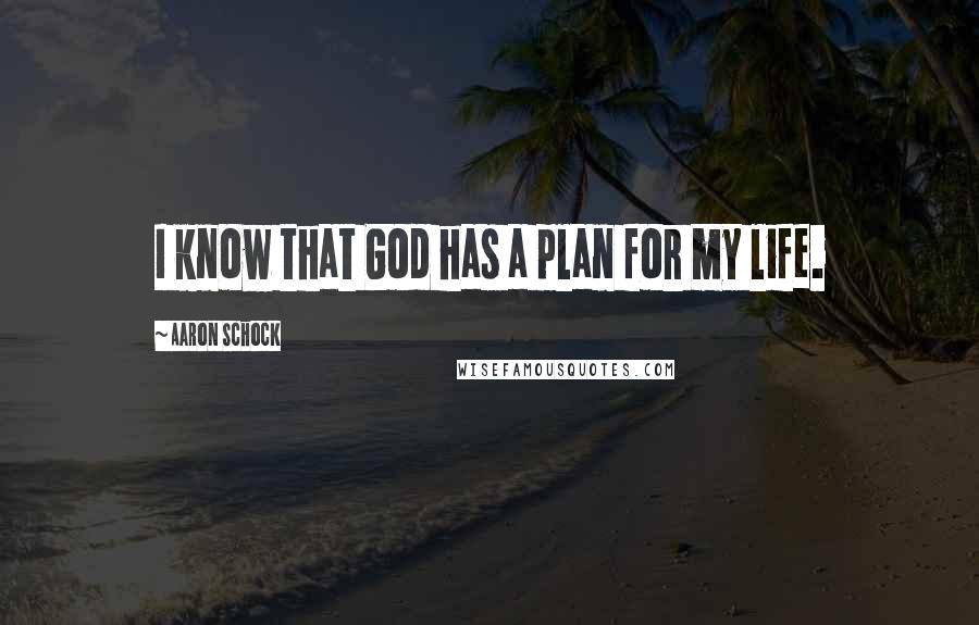 Aaron Schock Quotes: I know that God has a plan for my life.