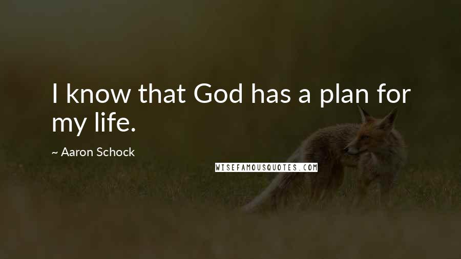 Aaron Schock Quotes: I know that God has a plan for my life.