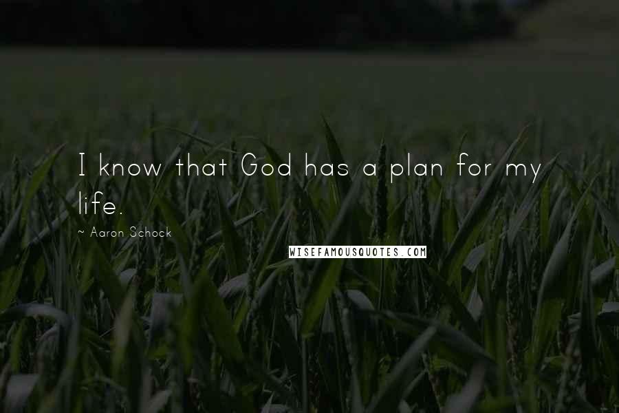 Aaron Schock Quotes: I know that God has a plan for my life.