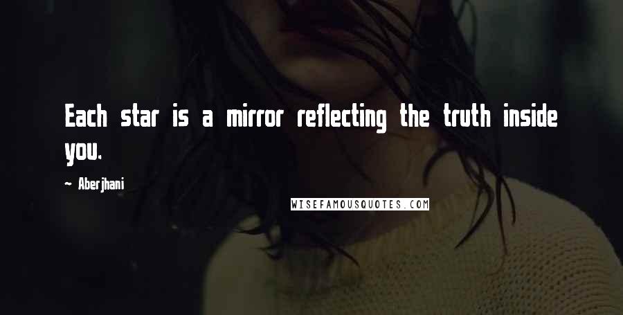 Aberjhani Quotes: Each star is a mirror reflecting the truth inside you.