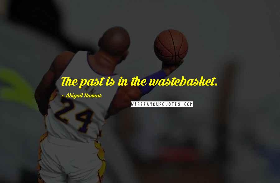 Abigail Thomas Quotes: The past is in the wastebasket.
