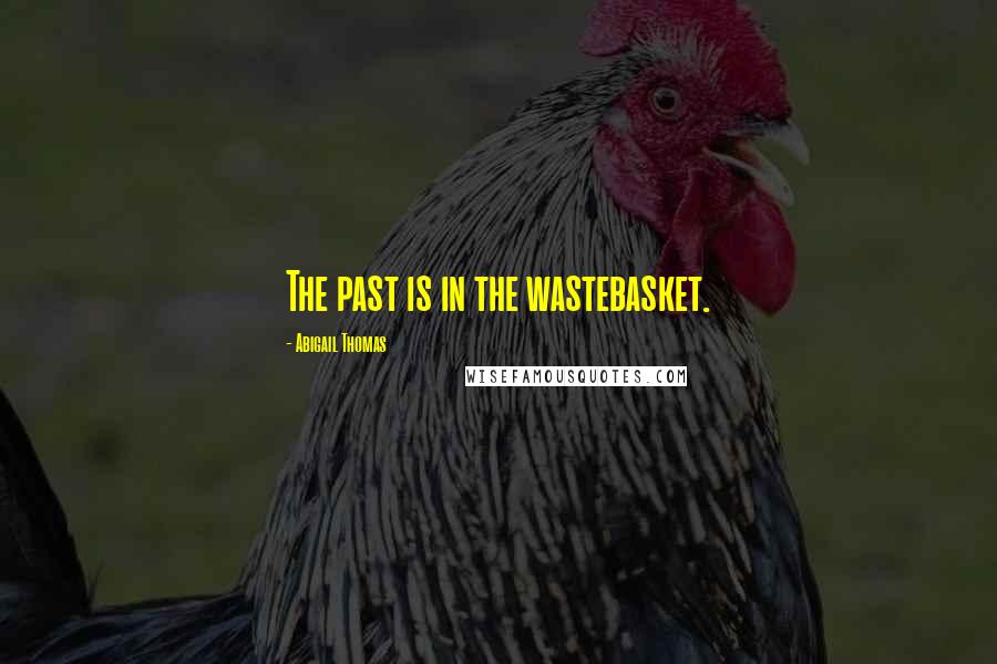 Abigail Thomas Quotes: The past is in the wastebasket.