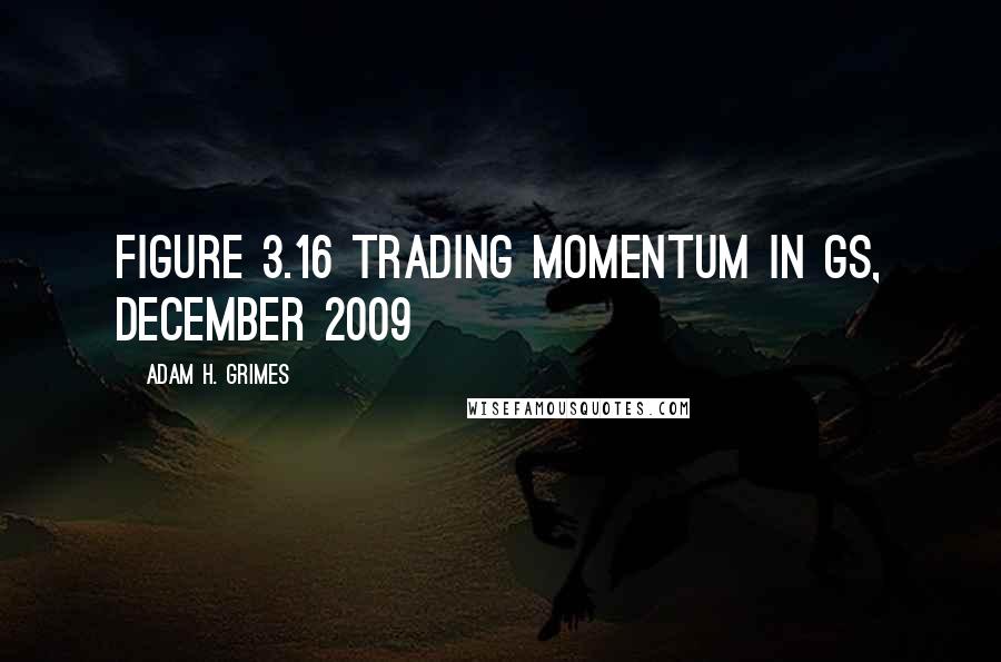 Adam H. Grimes Quotes: FIGURE 3.16 Trading Momentum in GS, December 2009