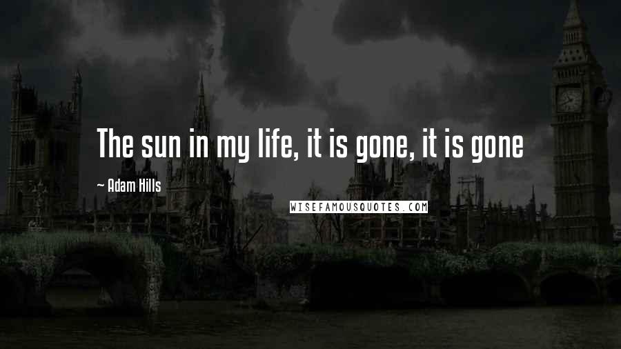 Adam Hills Quotes: The sun in my life, it is gone, it is gone