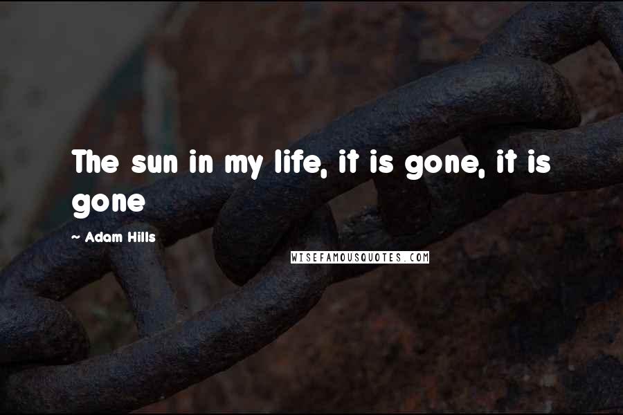 Adam Hills Quotes: The sun in my life, it is gone, it is gone