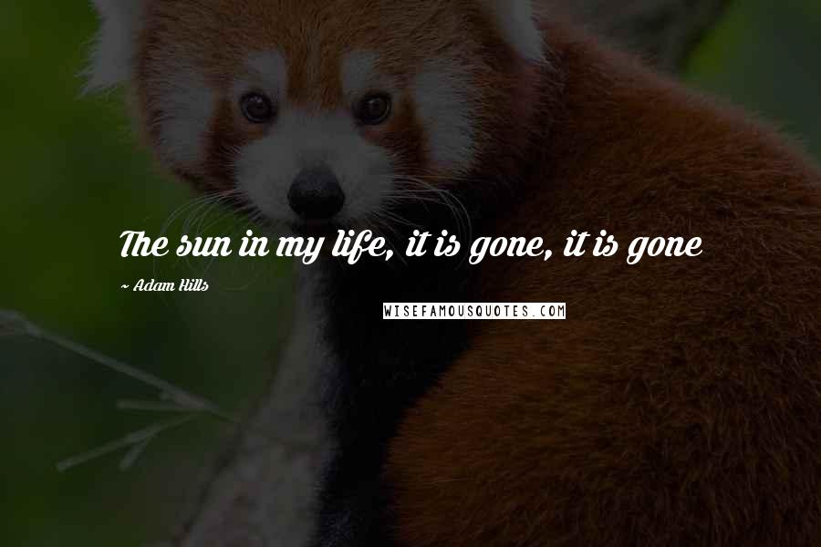 Adam Hills Quotes: The sun in my life, it is gone, it is gone
