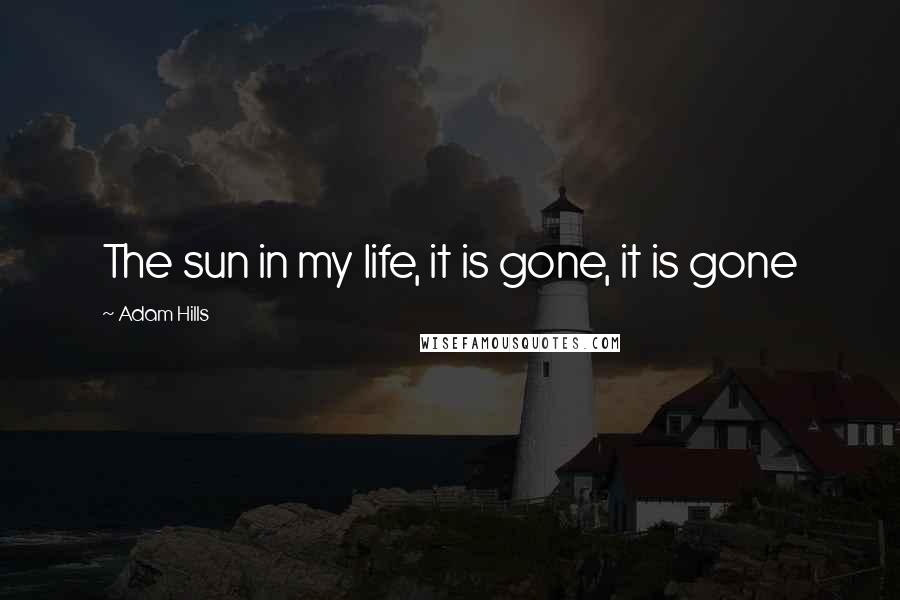 Adam Hills Quotes: The sun in my life, it is gone, it is gone