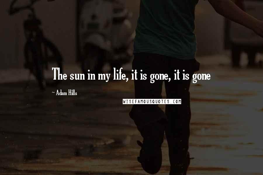 Adam Hills Quotes: The sun in my life, it is gone, it is gone