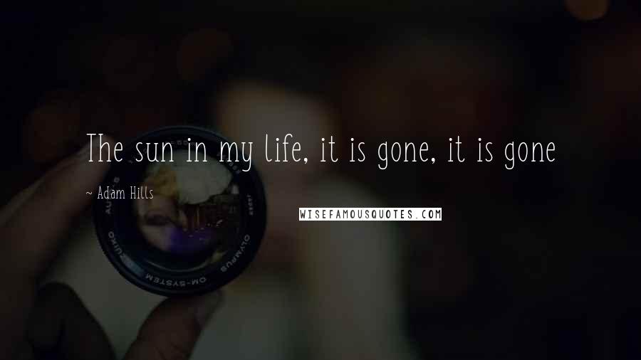 Adam Hills Quotes: The sun in my life, it is gone, it is gone