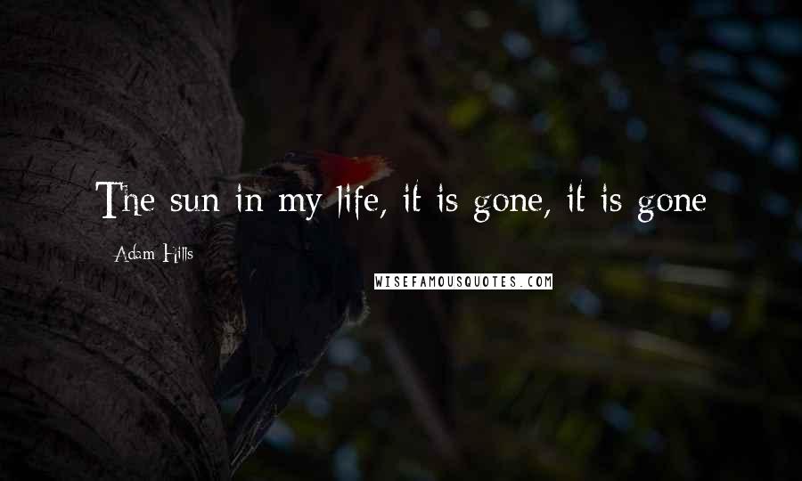 Adam Hills Quotes: The sun in my life, it is gone, it is gone