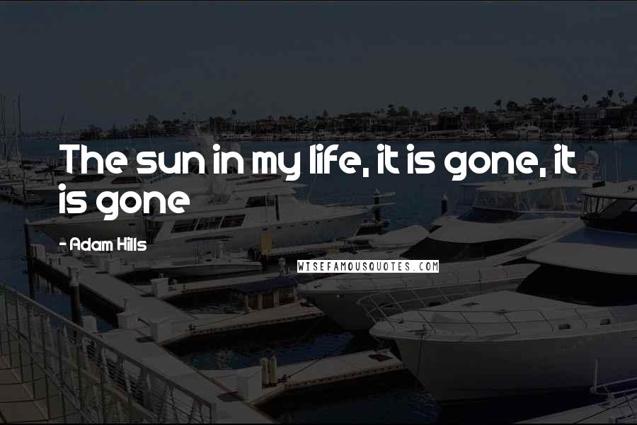 Adam Hills Quotes: The sun in my life, it is gone, it is gone