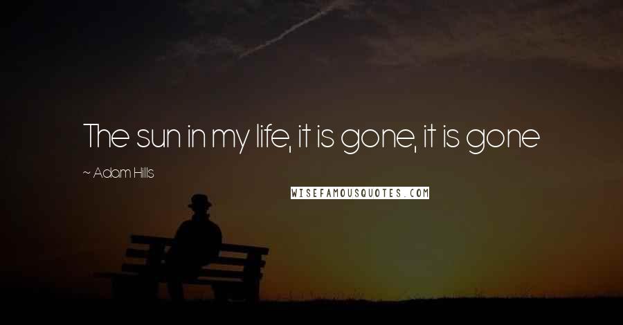 Adam Hills Quotes: The sun in my life, it is gone, it is gone