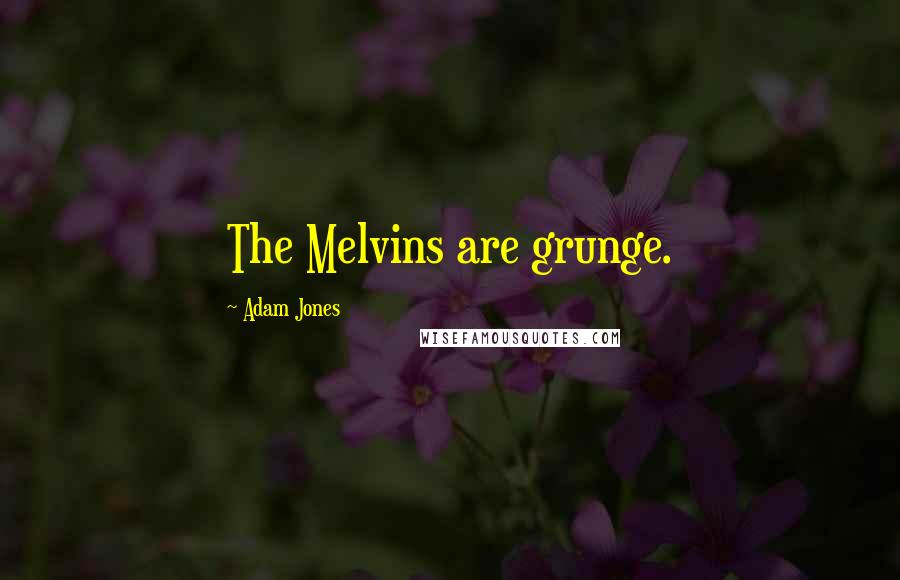 Adam Jones Quotes: The Melvins are grunge.
