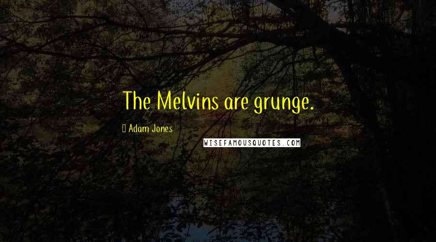 Adam Jones Quotes: The Melvins are grunge.