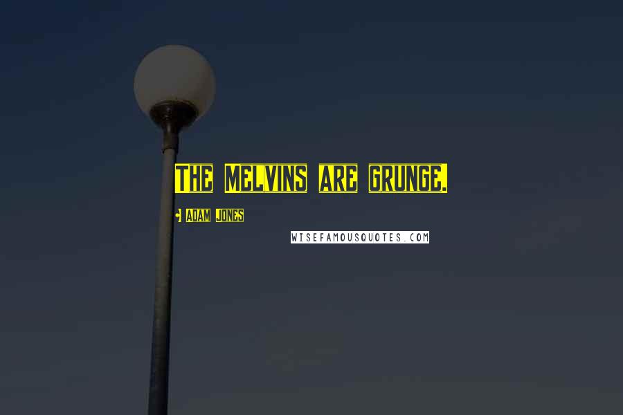 Adam Jones Quotes: The Melvins are grunge.