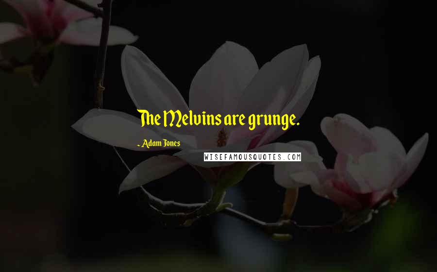 Adam Jones Quotes: The Melvins are grunge.