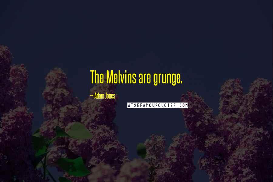 Adam Jones Quotes: The Melvins are grunge.