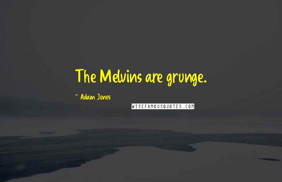 Adam Jones Quotes: The Melvins are grunge.