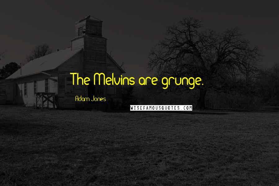 Adam Jones Quotes: The Melvins are grunge.