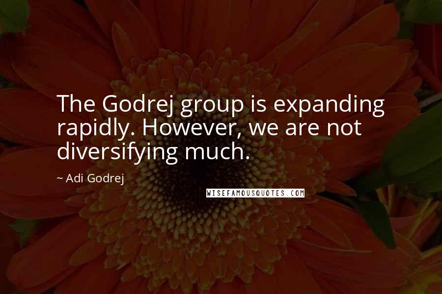 Adi Godrej Quotes: The Godrej group is expanding rapidly. However, we are not diversifying much.