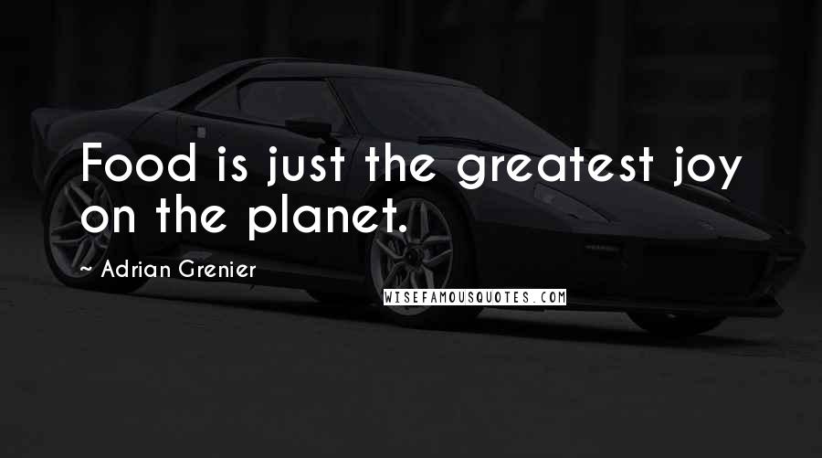 Adrian Grenier Quotes: Food is just the greatest joy on the planet.