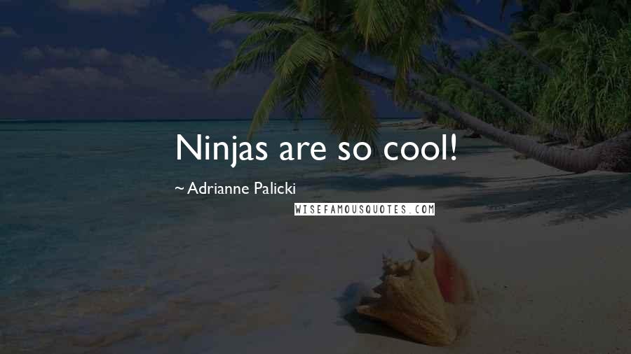 Adrianne Palicki Quotes: Ninjas are so cool!