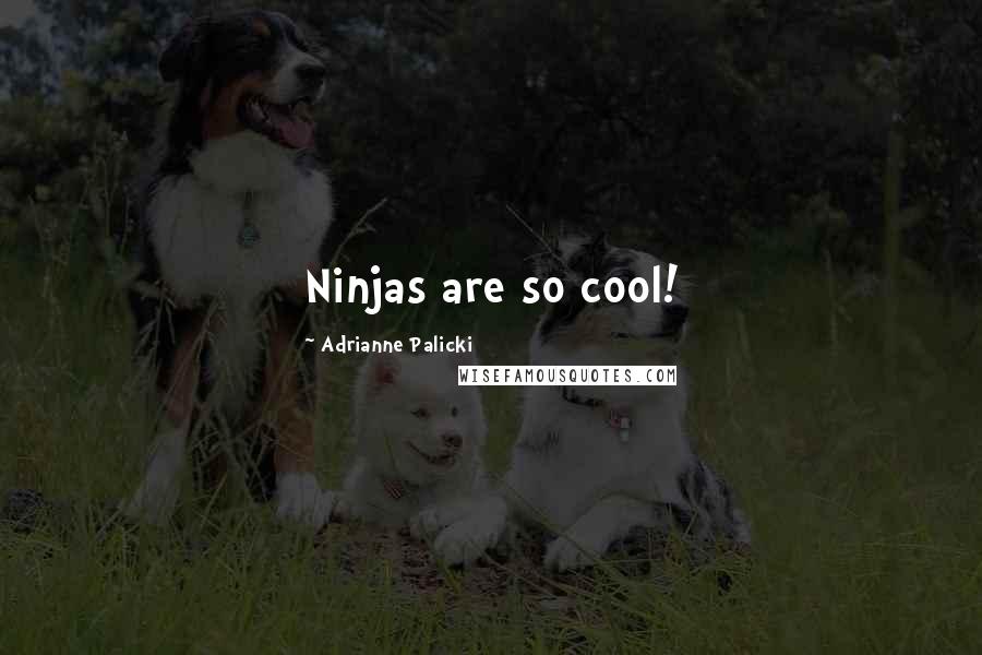 Adrianne Palicki Quotes: Ninjas are so cool!
