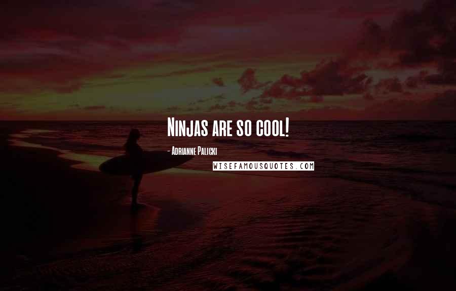 Adrianne Palicki Quotes: Ninjas are so cool!