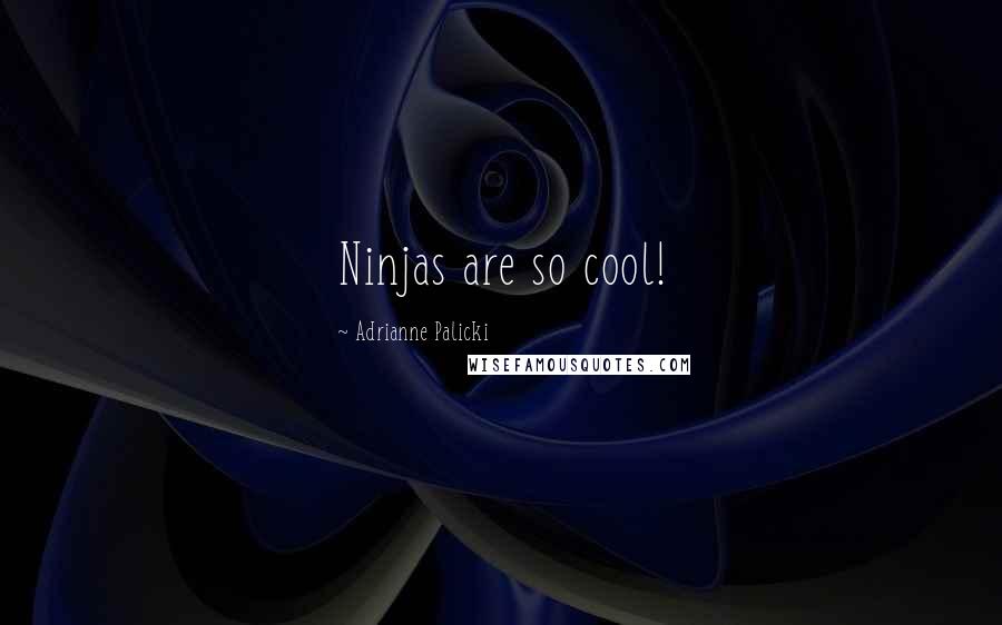 Adrianne Palicki Quotes: Ninjas are so cool!