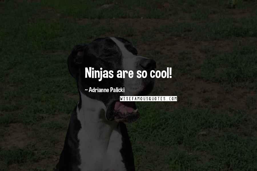 Adrianne Palicki Quotes: Ninjas are so cool!