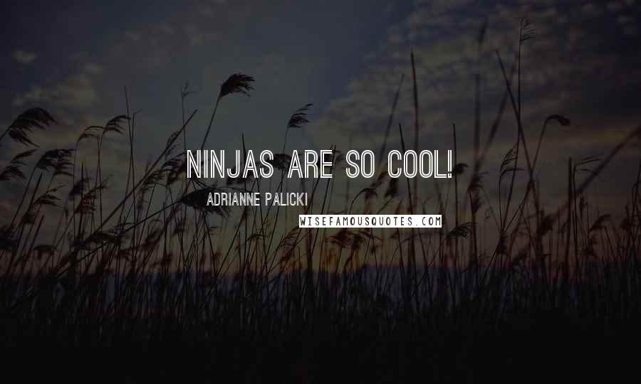 Adrianne Palicki Quotes: Ninjas are so cool!