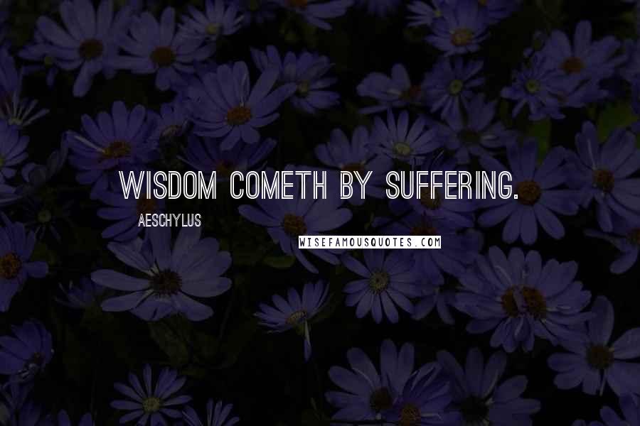 Aeschylus Quotes: Wisdom cometh by suffering.