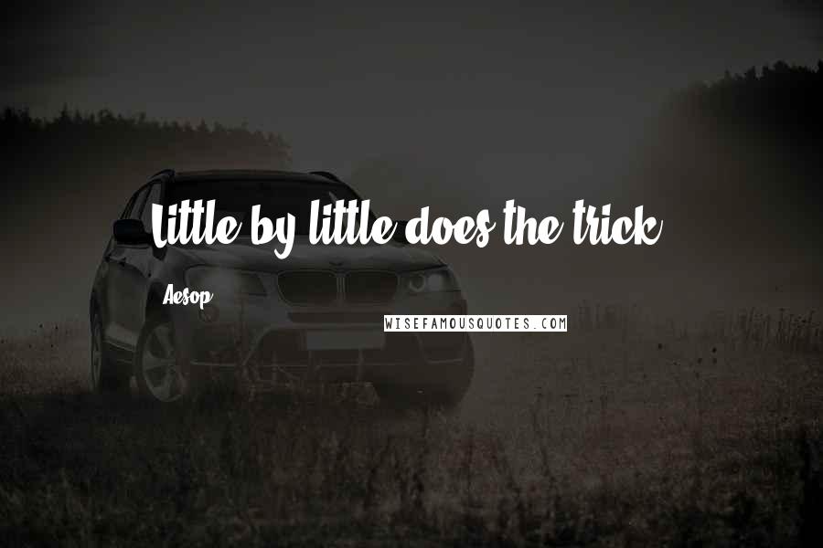 Aesop Quotes: Little by little does the trick.