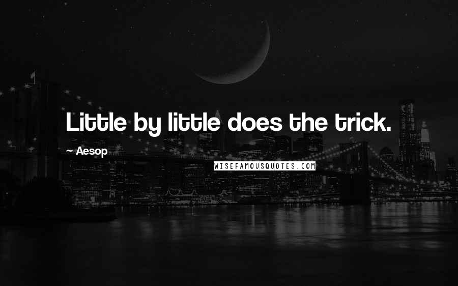Aesop Quotes: Little by little does the trick.