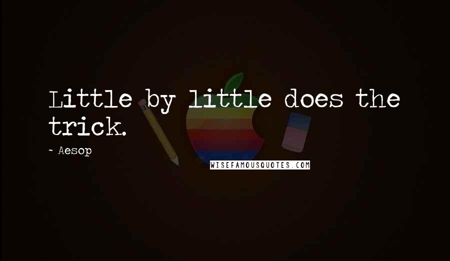 Aesop Quotes: Little by little does the trick.