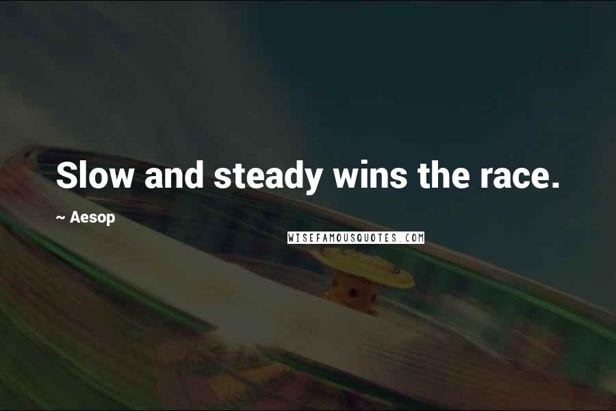 Aesop Quotes: Slow and steady wins the race.