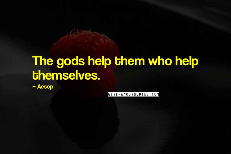 Aesop Quotes: The gods help them who help themselves.