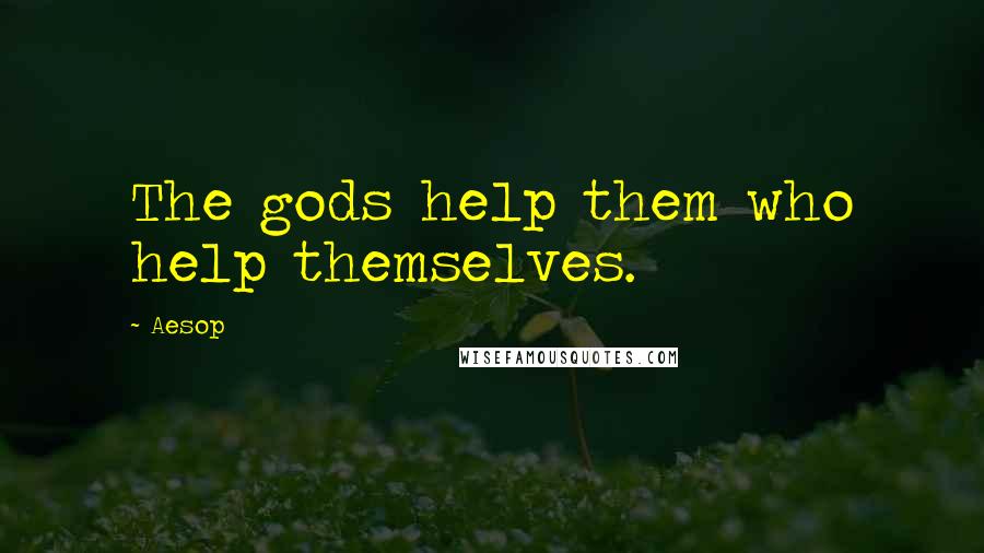 Aesop Quotes: The gods help them who help themselves.