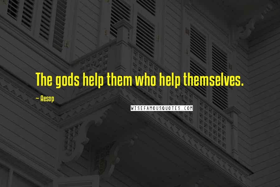 Aesop Quotes: The gods help them who help themselves.