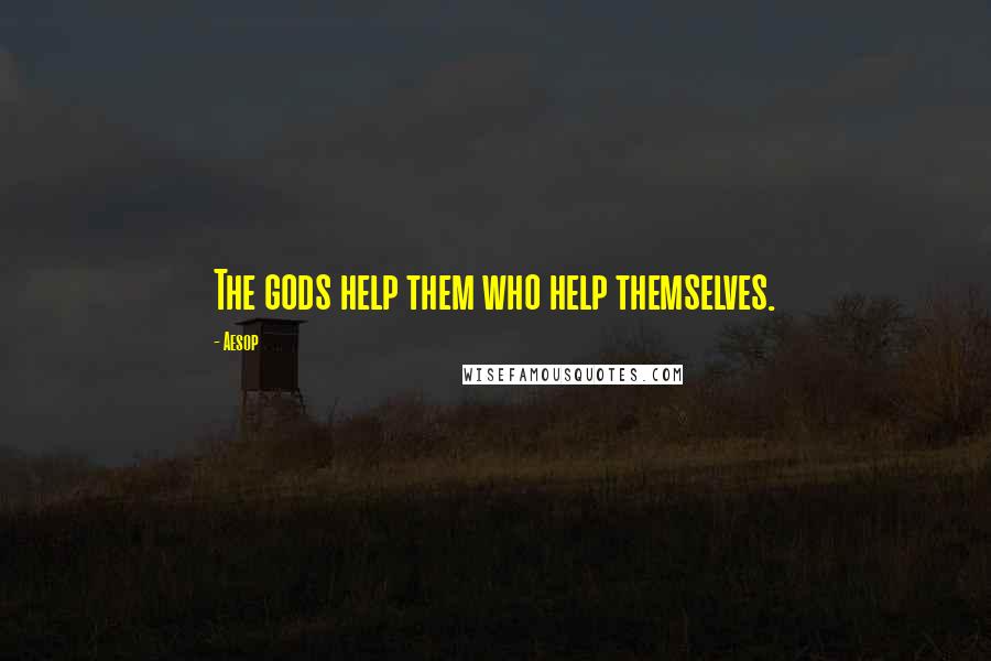 Aesop Quotes: The gods help them who help themselves.