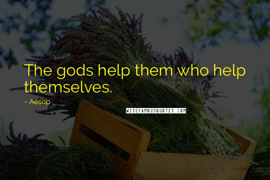 Aesop Quotes: The gods help them who help themselves.