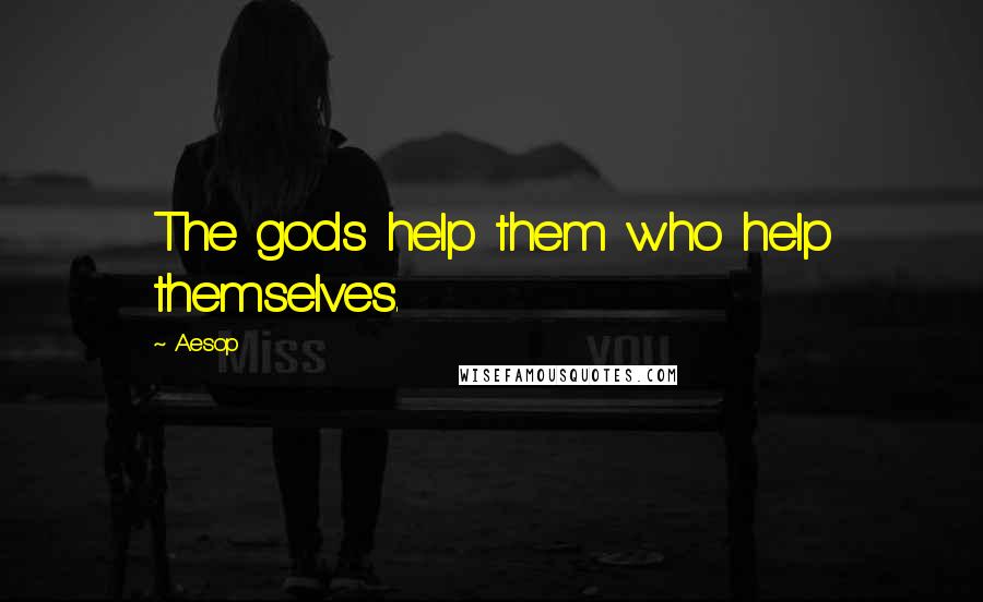 Aesop Quotes: The gods help them who help themselves.