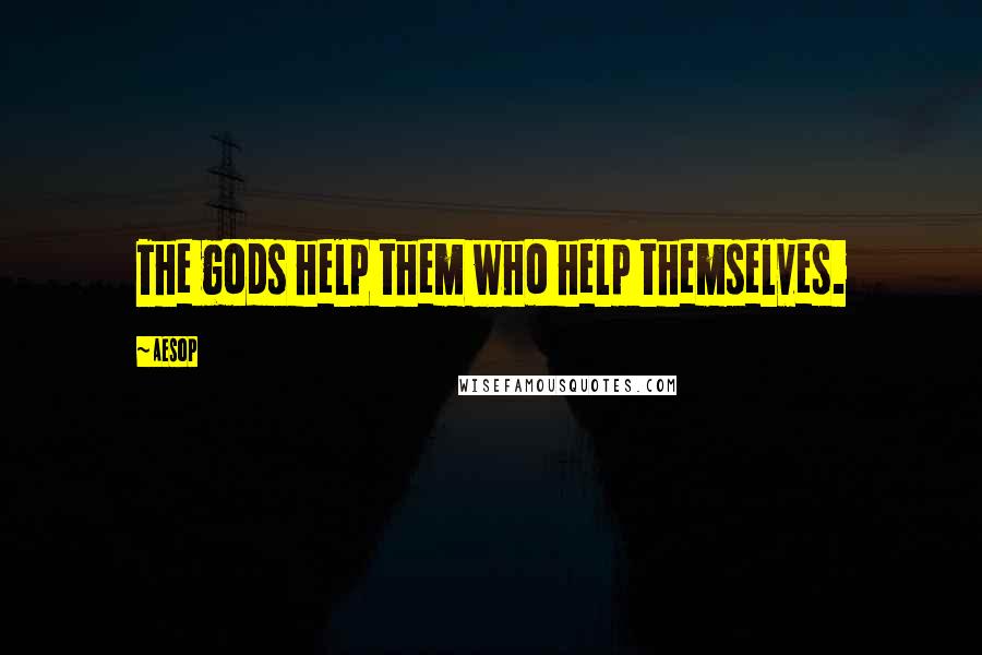 Aesop Quotes: The gods help them who help themselves.