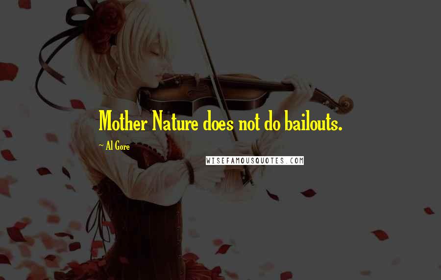 Al Gore Quotes: Mother Nature does not do bailouts.